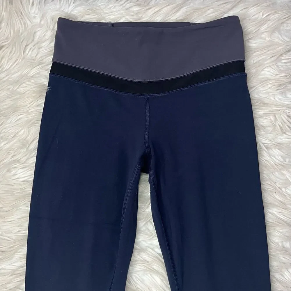 Athleta Navy Elevation Powervita 7/8 Leggings